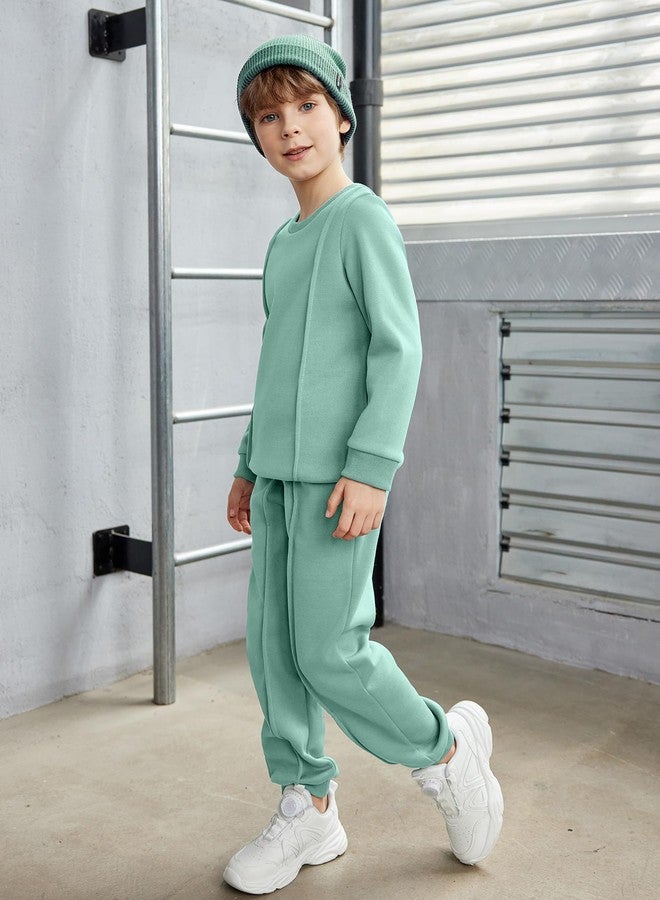 آرشنر طقم ملابس رياضية للأولاد من أرشينر، يتكون من سويت شيرت بأكمام طويلة ورقبة دائرية، مقاس 6 - Image 3