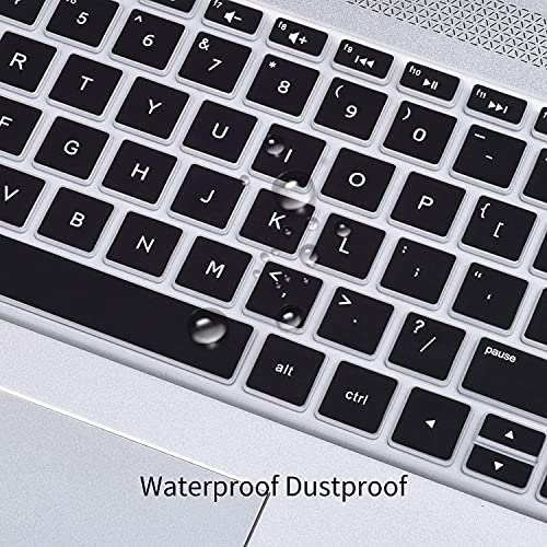 OJOS Ultra Thin Clear Keyboard Cover for 2019-2020 HP Envy x360 15.6"/HP 15.6 Laptop/Pavilion X360 15.6/Spectre x360-CH 15.6/Envy 17.3" (Black) - Image 4