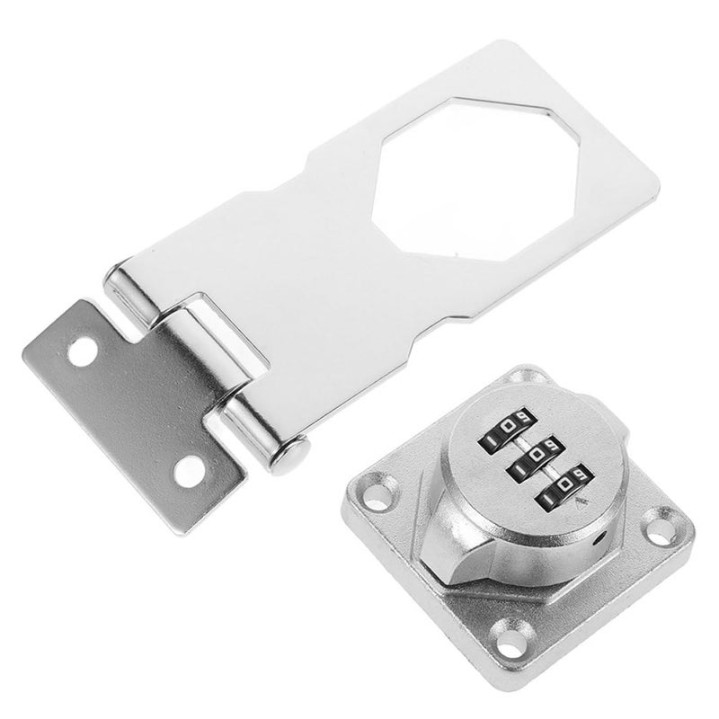Combination Lock For Cabinet High Strength Hasp Durable Secure Storage Easy Installation - Image 2