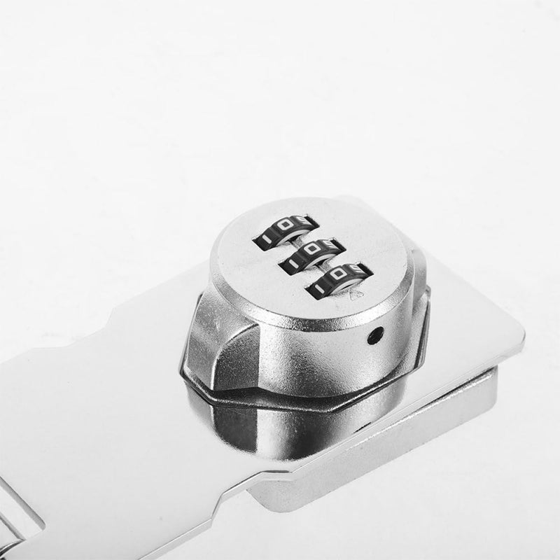 Combination Lock For Cabinet High Strength Hasp Durable Secure Storage Easy Installation - Image 4