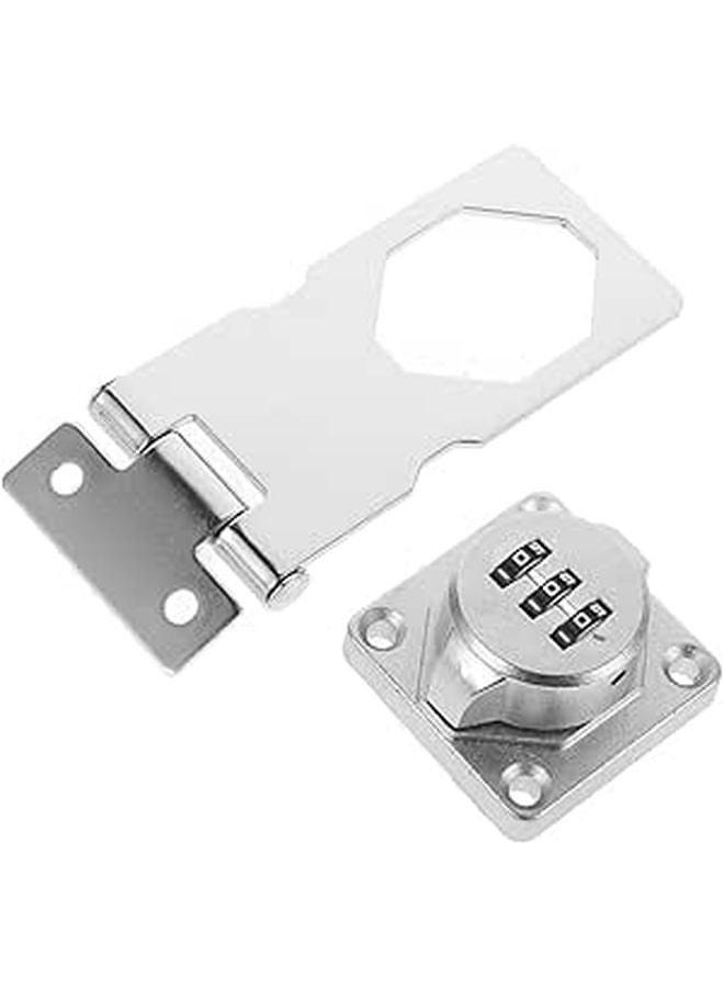 Combination Lock For Cabinet High Strength Hasp Durable Secure Storage Easy Installation - Image 1
