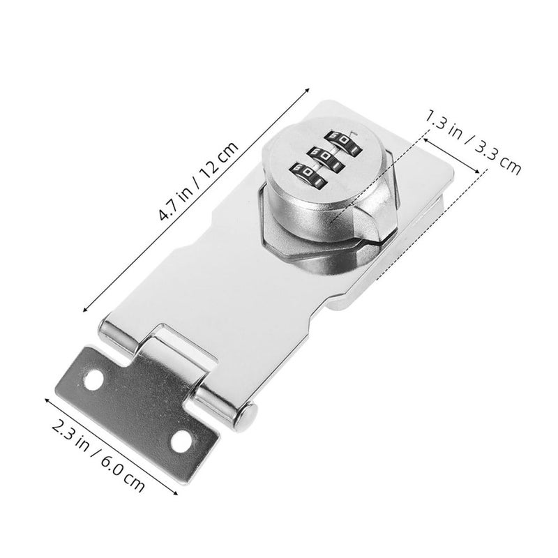 Combination Lock For Cabinet High Strength Hasp Durable Secure Storage Easy Installation - Image 3