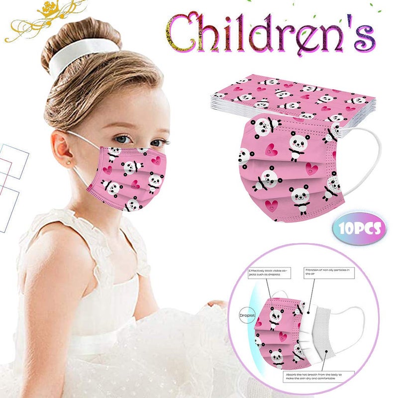 YUGYUJ 50Pcs Kids Face Mask Childrens 3 Ply Non-Woven Protective Breathable Kids Face Mask for Boys Girls Outdoor School (50Pcs Kids Mask A) - Image 3
