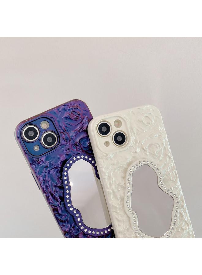 S-TOP Case For iPhone 13 Pro Rose Texture Mirror TPU Phone Case - Image 4