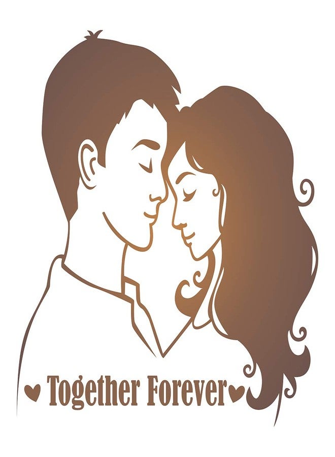 LANSTICK Together Forever with Couple Sticker for Wall Decoration - Image 4