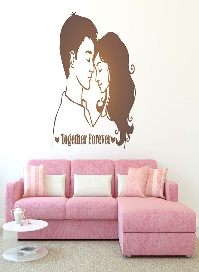 LANSTICK Together Forever with Couple Sticker for Wall Decoration - Image 1