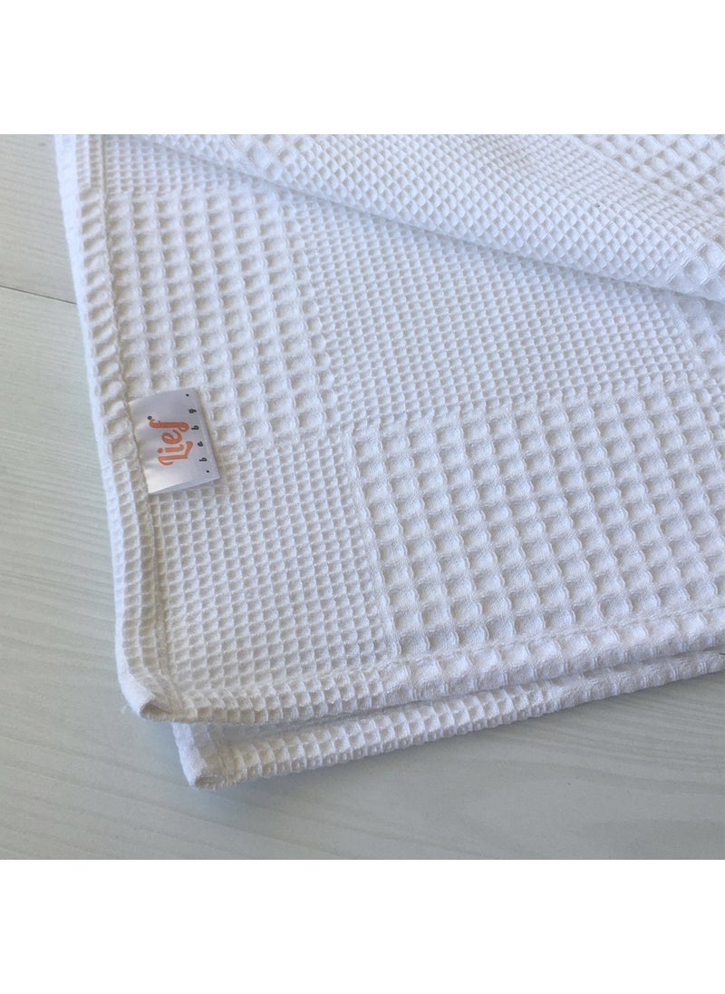 Waffle Patterned Baby Pique Blanket | 100X115 - pzsku/Z19857B7AF97568137C1BZ/45/_/1725613420/f3e4a916-8d06-4f3c-b317-7a1718bab36e