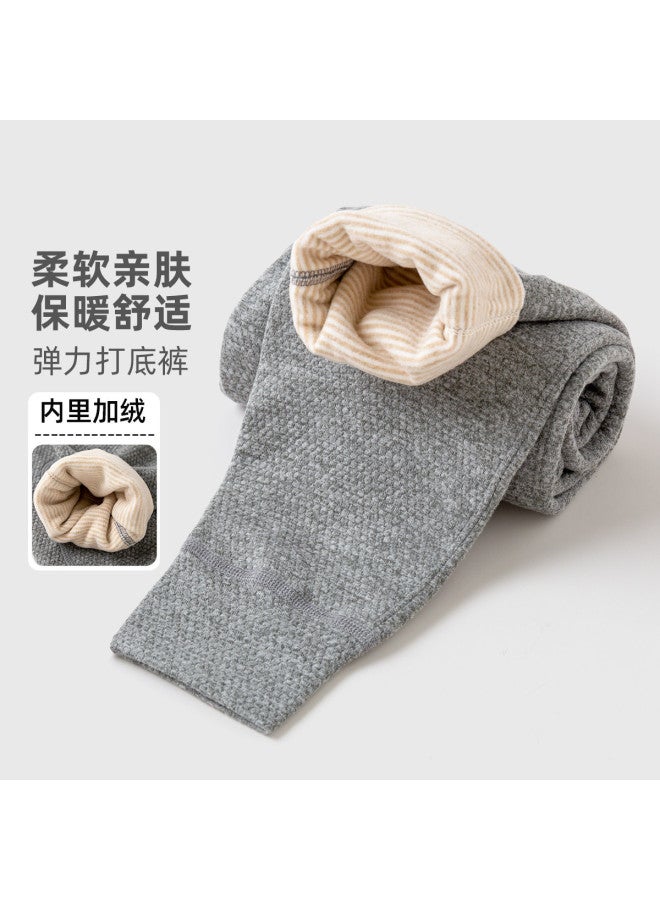 Doodle Home boys' Thermal Pants - Winter Knee-warm Lined Leggings For Kids & Teens, Trendy Fleece-lined Base Layer - Image 2