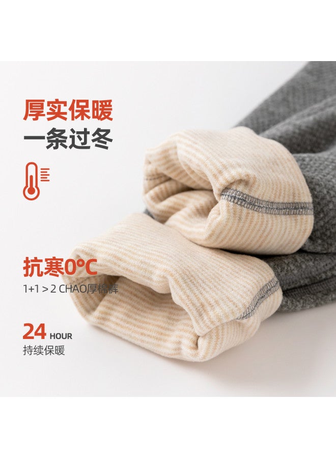 Doodle Home boys' Thermal Pants - Winter Knee-warm Lined Leggings For Kids & Teens, Trendy Fleece-lined Base Layer - Image 4