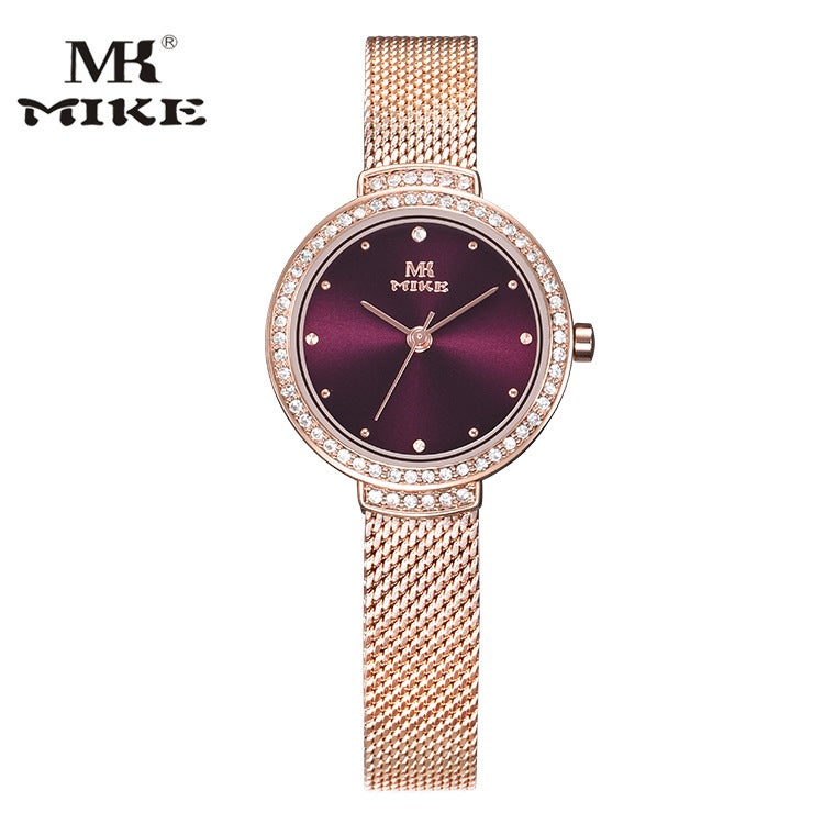 Mk Mike Fashion Women'S Watch Casual Simple Personality Student Waterproof Quartz Watch Slim Mesh Band Women'S Watch Wrist - Image 4