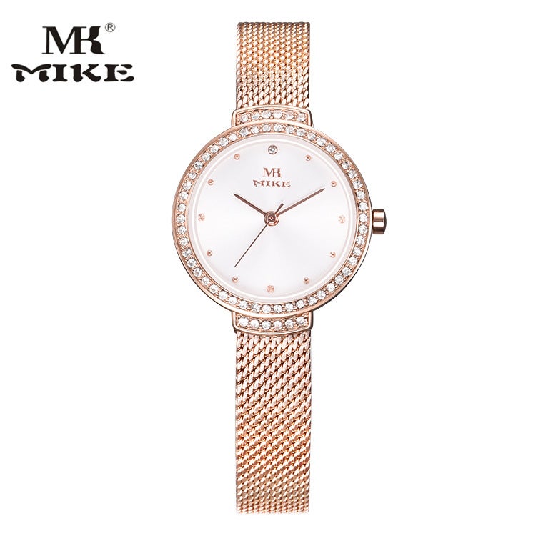 Mk Mike Fashion Women'S Watch Casual Simple Personality Student Waterproof Quartz Watch Slim Mesh Band Women'S Watch Wrist - Image 2