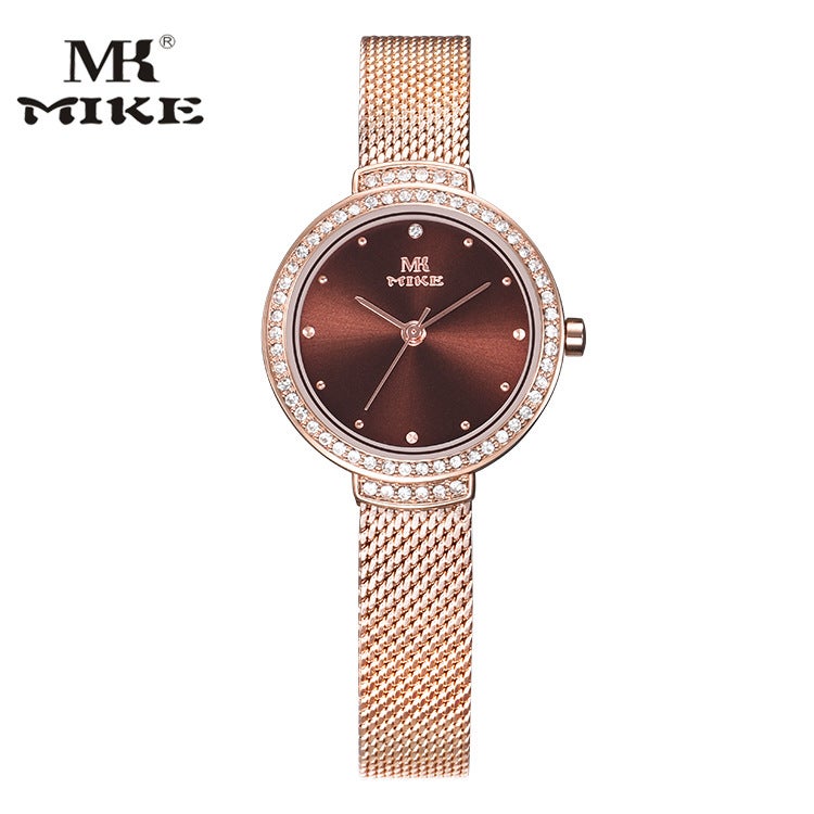 Mk Mike Fashion Women'S Watch Casual Simple Personality Student Waterproof Quartz Watch Slim Mesh Band Women'S Watch Wrist - Image 3