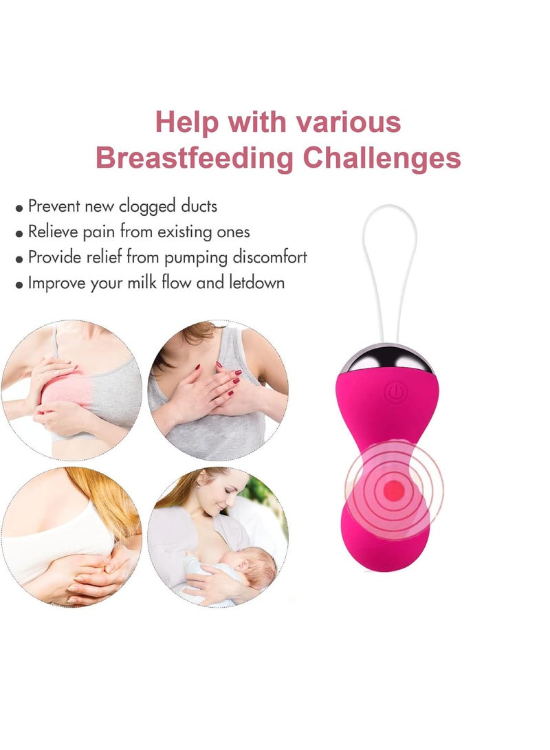 3-in-1 Lactation Massager, Soft Breast Massager for Breastfeeding, Heat and Vibration for Milk Flow, Engorgement & Clogged Duct Relief - Image 2