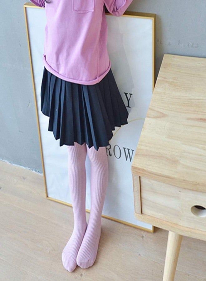 Looching 4/5 Pack Baby Girls Boys Tights Toddler Cable Knit Leggings Seamless Cotton Dress Cotton Footed Stockings - Image 5