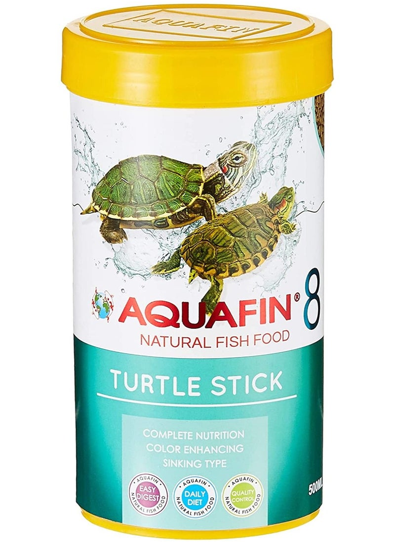 AQUAFIN أكوافين 8 أعواد سلحفاة طعام  - Image 1