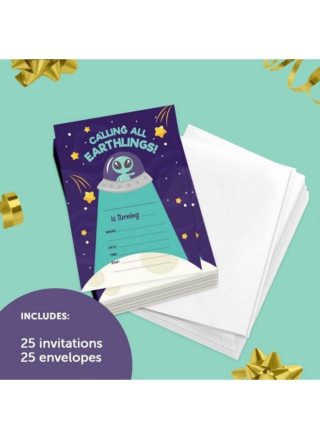 Alien 2 Happy Birthday Invitations Invite Cards (25 Count) With Envelopes Boys Girls Kids Party (25Ct) - pzsku/Z1985A7889AE6975C7B45Z/45/_/1693986321/043802b5-e305-4fdb-be84-ba860344225e