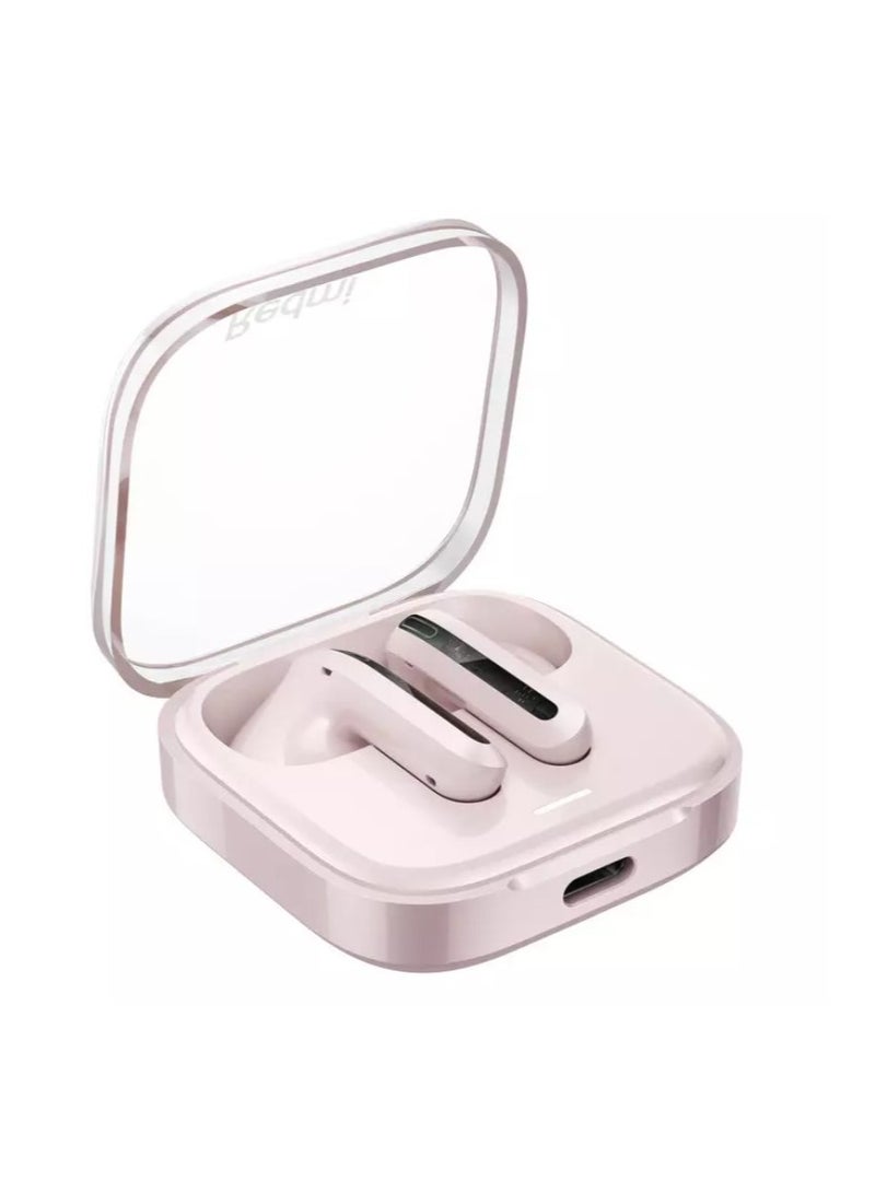 Xiaomi Redmi Buds 6 Active AI Wireless Earphones, Noise-Canceling Calls, Bluetooth 5.4, Low Latency, Deep Bass, Google Fast Pair, Fast Charging, USB Type-C, 30-Hour Battery Life, Lightweight Pink - Image 2