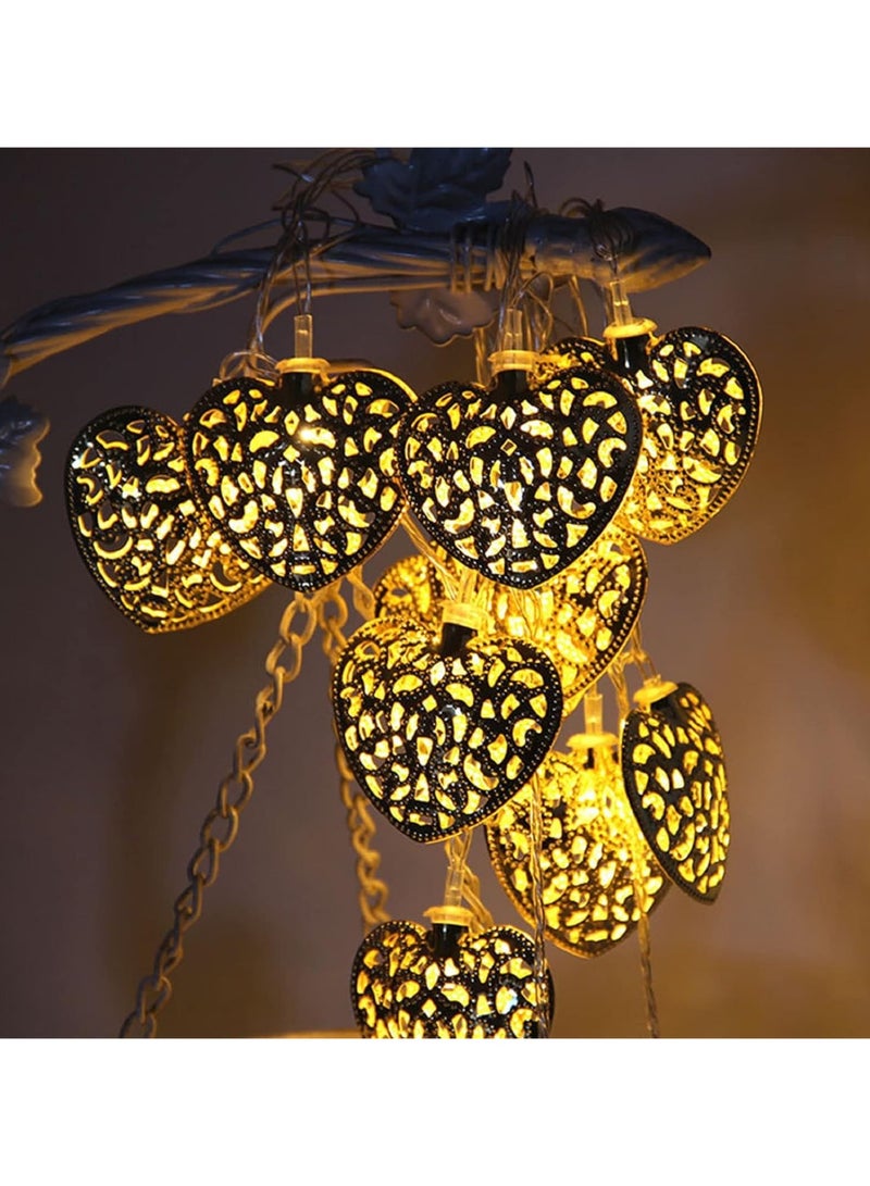 Generic String Lights LED Fairy Lights (Golden Heart, 20LED) - Image 4