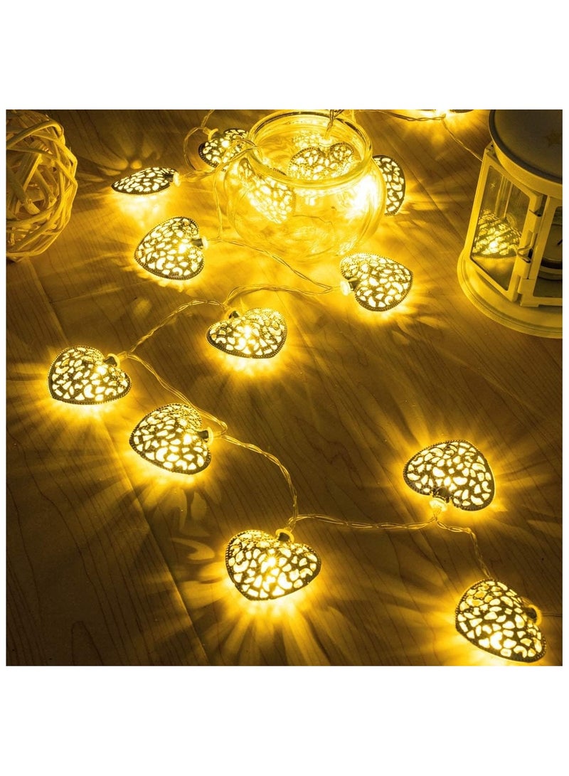 Generic String Lights LED Fairy Lights (Golden Heart, 20LED) - Image 3
