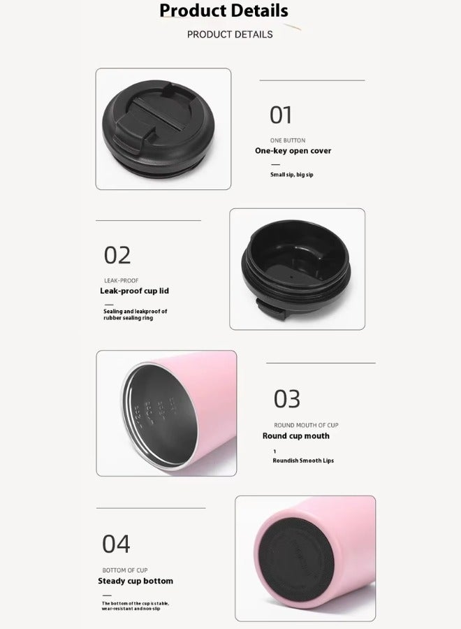 Travel Coffee Mug Stainless Steel Vacuum Ice and Hot Drinks Insulated Tumbler for Home Office Outdoor Works - Image 4