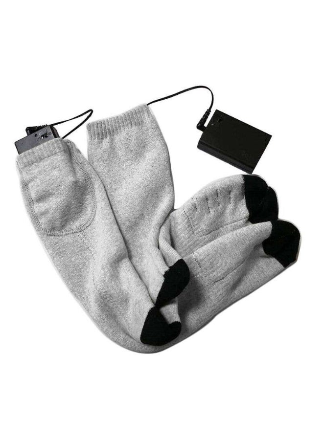Electric Heating Warm Socks Grey - Image 1
