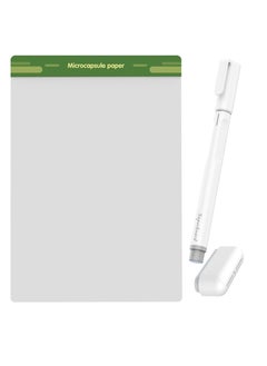 Reusable Notebook Memo Without Ink, Portable Small Sticky Notes for Home School Supplier and Desk Accessories, Magnetic Microcapsule Dry Erase Board（8.5 inches）