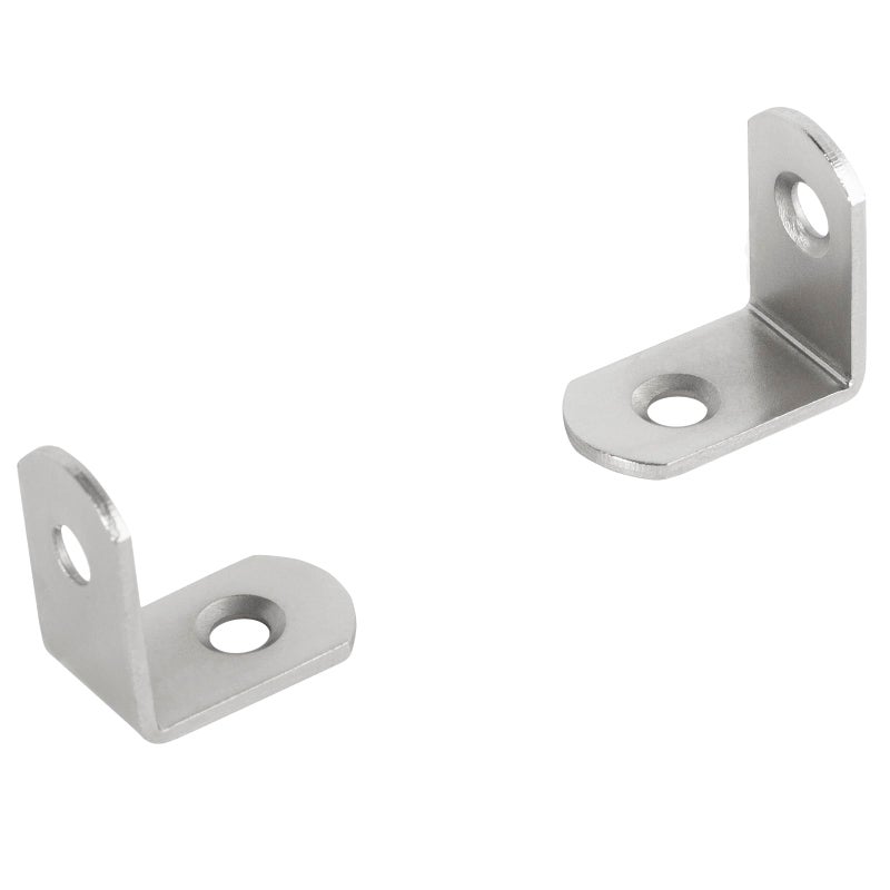 Sdtwzw L Bracket 1"" Corner Brace 90 Degree Right Angle Metal Support Fastener For Wood Shelves Furniture Desk Cabinet Chair Drawer  Pack Of 16  Nickel Plated Silver - Image 4