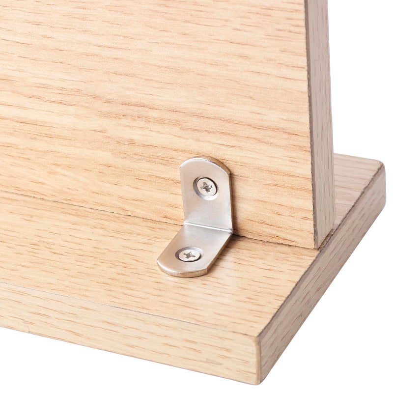 Sdtwzw L Bracket 1"" Corner Brace 90 Degree Right Angle Metal Support Fastener For Wood Shelves Furniture Desk Cabinet Chair Drawer  Pack Of 16  Nickel Plated Silver - Image 5