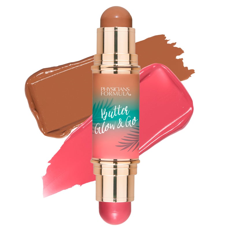 Physicians Formula Butter Glow & Go Multiuse Stick, Ultra-Creamy Radiant Finish Formula with Murumuru Butter, Vegan & Cruelty-Free- Berry Tan - Image 1