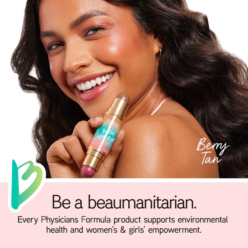 Physicians Formula Butter Glow & Go Multiuse Stick, Ultra-Creamy Radiant Finish Formula with Murumuru Butter, Vegan & Cruelty-Free- Berry Tan - Image 3