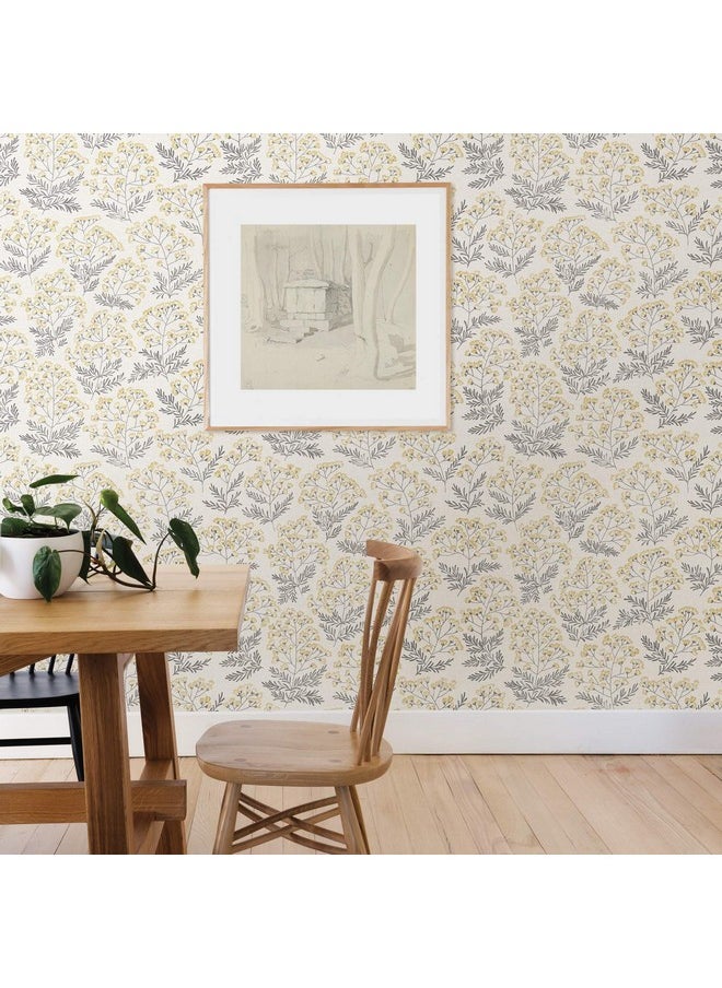 NuWallpaper Nus3546 Wethersfield Peel & Stick Wallpaper Yellow  - Image 2