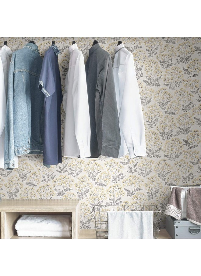 NuWallpaper Nus3546 Wethersfield Peel & Stick Wallpaper Yellow  - Image 4