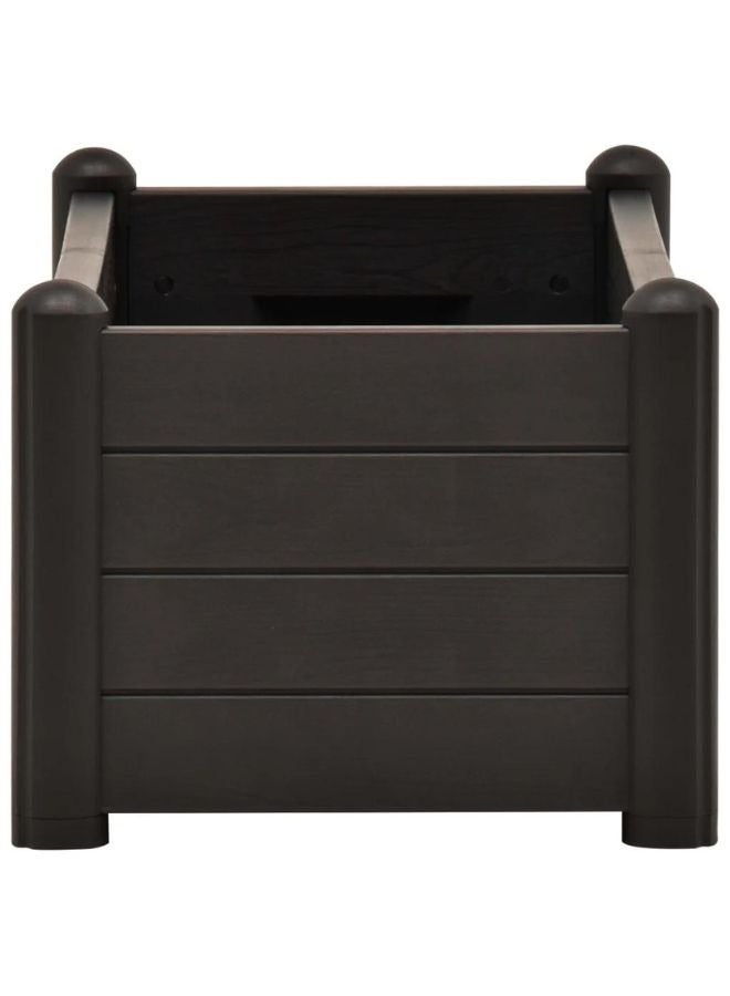 vidaxl vidaXL Garden Raised Bed PP Anthracite 100x43x35 cm - Image 2