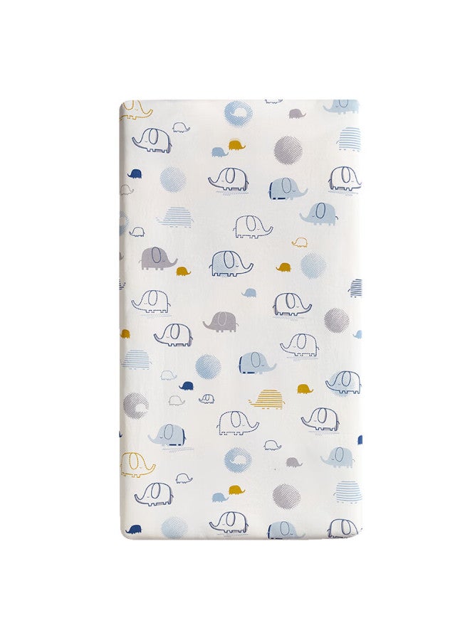 Kub Baby Crib Sheet, Pure Cotton Breathable, Non-slip Class A Baby Bed Cover, Hani Little Elephant, 65cm - Image 3