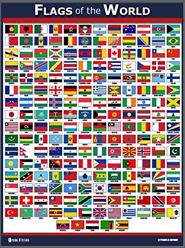 Young N Refined World Flags Educational Poster Laminated Young N Refined (15x20) - Image 4