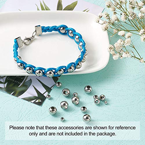 Mega Pet 1000pcs 304 Stainless Steel Round Beads Metal Smooth Rondelle Loose Spacer Ball Beads 3mm 4mm 5mm 6mm 8mm for DIY Jewelry Crafts Making Hole:1-3mm - Image 2