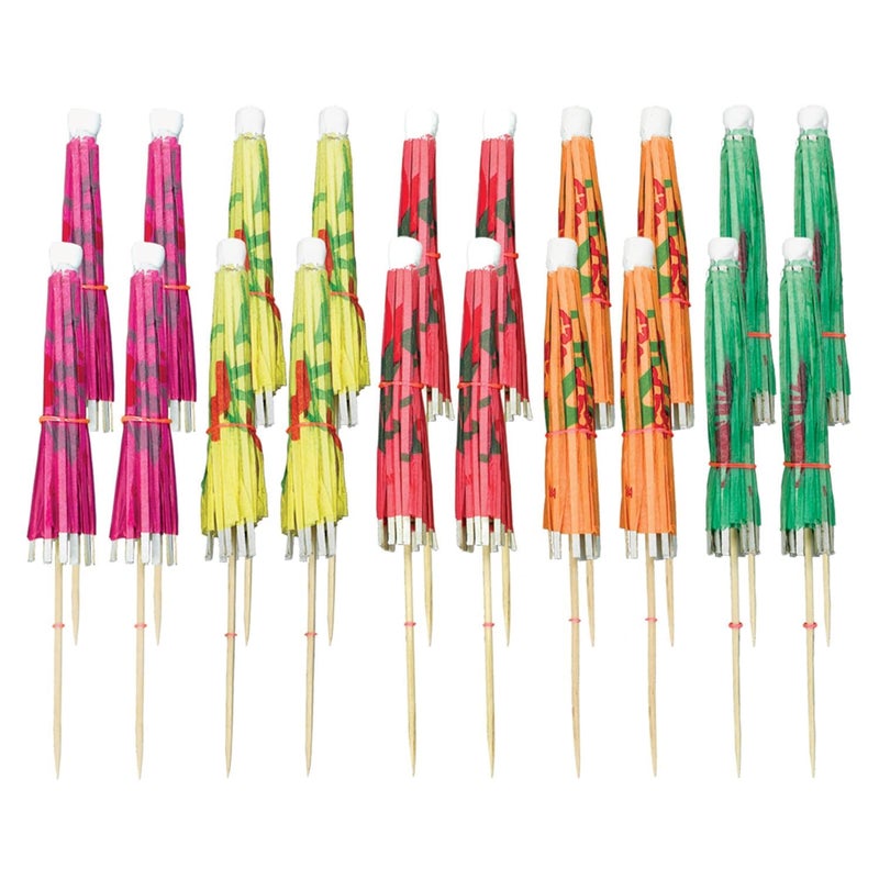 amscan 40117 Cocktail Umbrella Picks20 Pcs Cocktail Umbrella Picks Assortments Pack of 20