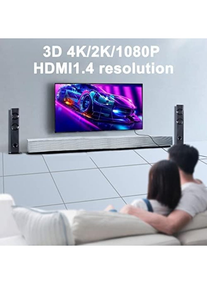 HDMI Extender Over Single CAT6 Cable – 30M 1080P Full HD – Plug & Play with Power Adapters – Lightweight Plastic Design – For TV, CCTV, Projectors  - Image 4