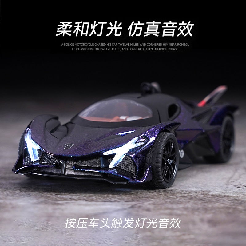 1:32 Simulation Polo Sun God Alloy Car Model Sports Car Children'S Sound And Light Toy Car Collection Ornaments - Image 3