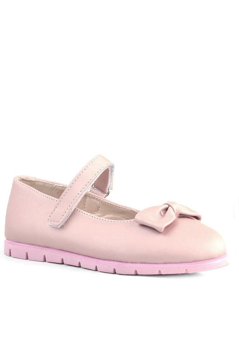 Rakerplus Raker Plus ballet dancers with powder bow and Velcro for girls - Image 2