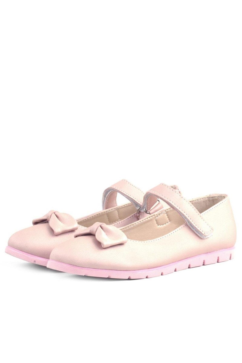 Rakerplus Raker Plus ballet dancers with powder bow and Velcro for girls - Image 5