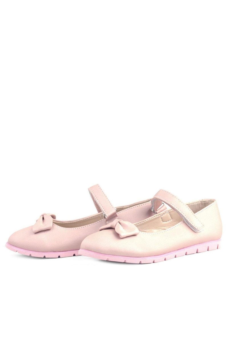 Rakerplus Raker Plus ballet dancers with powder bow and Velcro for girls - Image 4