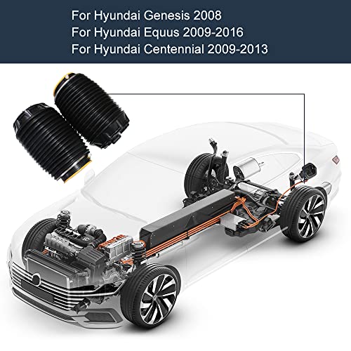 AIRSUSFAT Rear Right Left Air Suspension Spring For Hyundai Equus 2009-2016 For Hyundai Centennial Air Suspension Bags 2009-2013 55360-3M501 55350-3M501 - Image 5