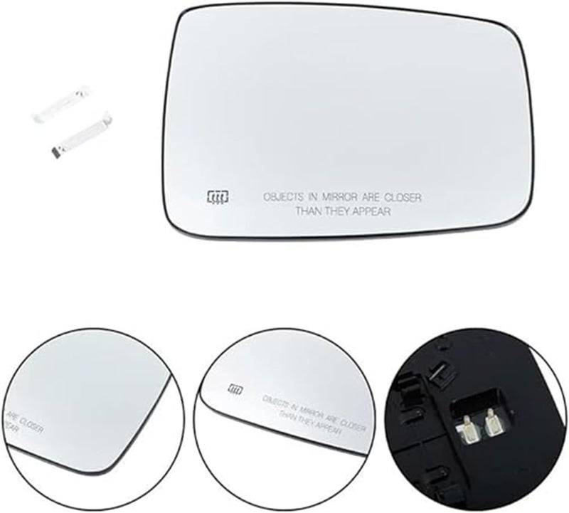 Wivplex Heated Clear Rearview Mirror Glass for Dodge Ram - Image 5