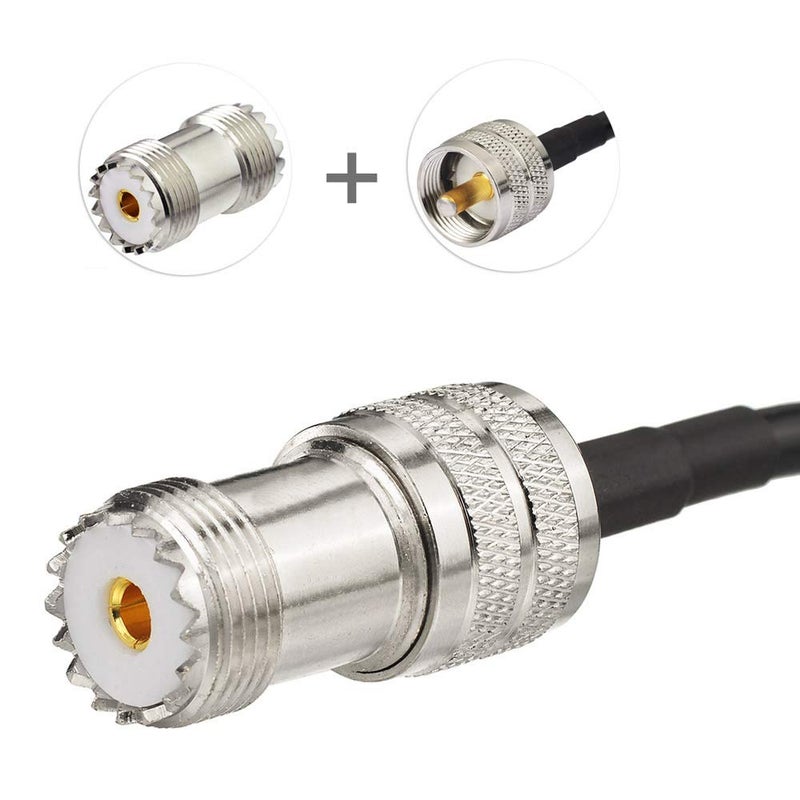 Superbat SO239 Barrel Connector 5-Pack UHF PL259 Female to Female Coax Coaxial Adapter Coupler for CB Ham Radio Antenna SWR Meter Cable - Image 3