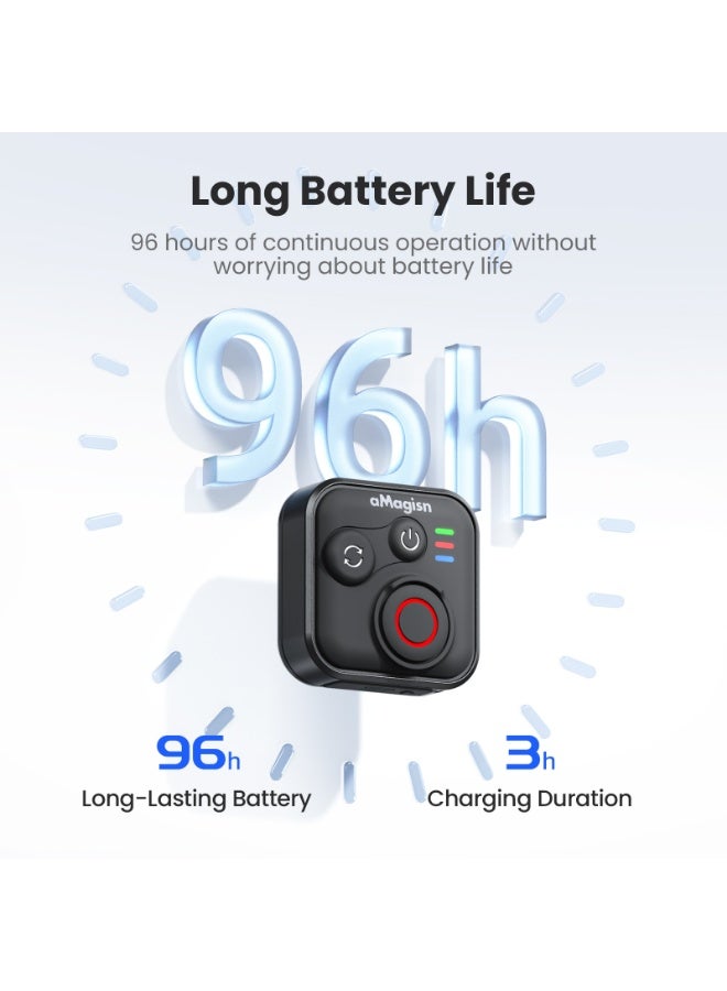aMagisn جهاز تحكم عن بعد بلوتوث لكاميرات الحركة متوافق مع سلسلة Insta360 وHero، يدعم iOS وAndroid، مقاوم للماء، مدى طويل 50 متر، قابل للتثبيت المتعدد - Image 5