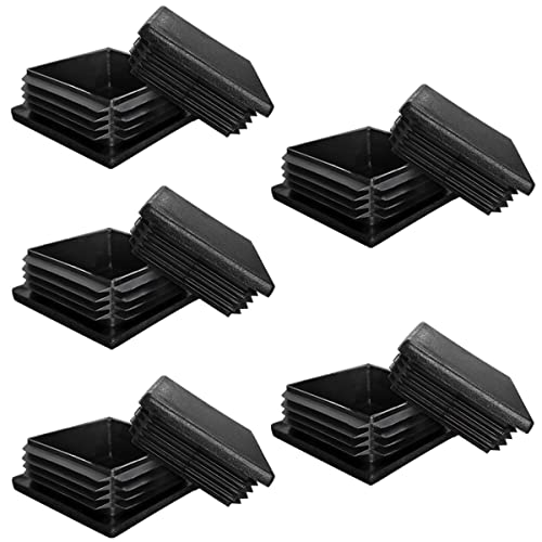 FRIGIIRE (Pack of 10)2" Square Tubing Black Plastic Plug,2 Inch End Cap 2"x2" 2x2 Fence Post Pipe Cover Tube Chair Glide Insert Finishing Plug - Image 2