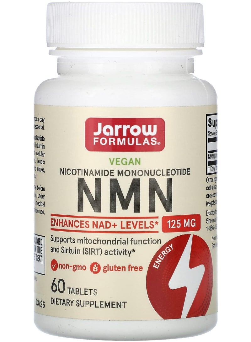 jarrow formulas NMN النباتي، 125 ملجم، 60 قرص