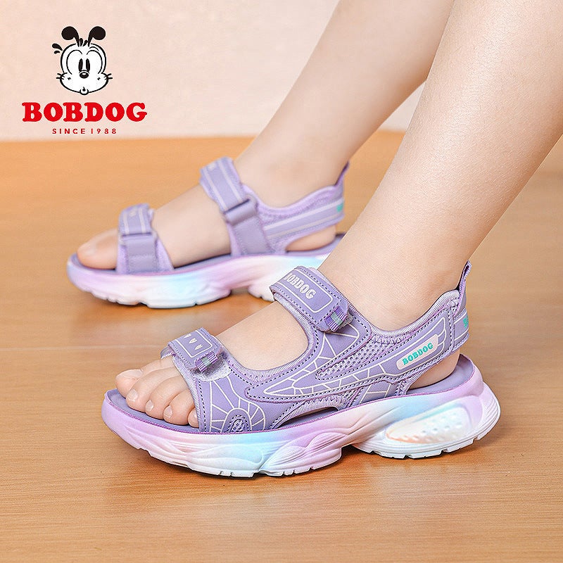 Babu Bean Girls Sandals 2025 Summer Children Soft Sole Non-Slip Beach Shoes Girls Fashion Sports Princess Shoes - Image 4