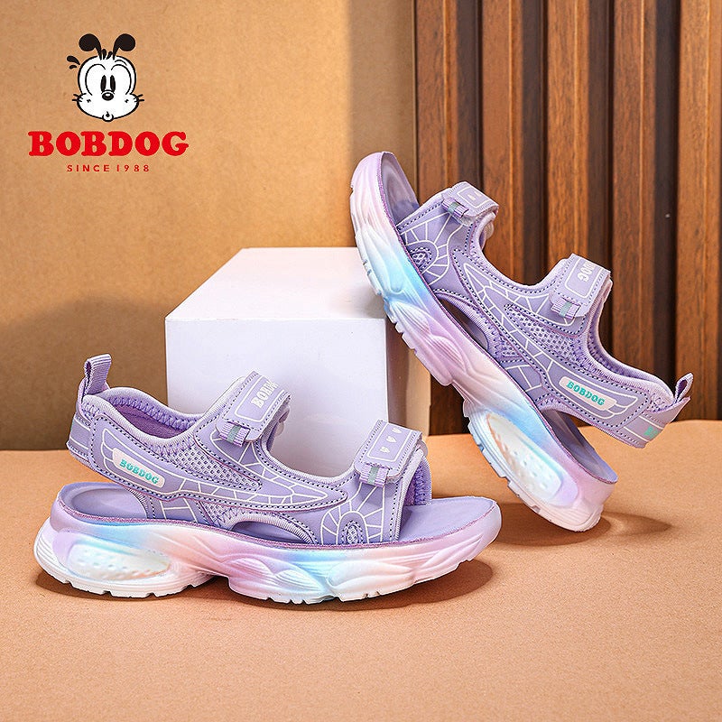 Babu Bean Girls Sandals 2025 Summer Children Soft Sole Non-Slip Beach Shoes Girls Fashion Sports Princess Shoes - Image 2